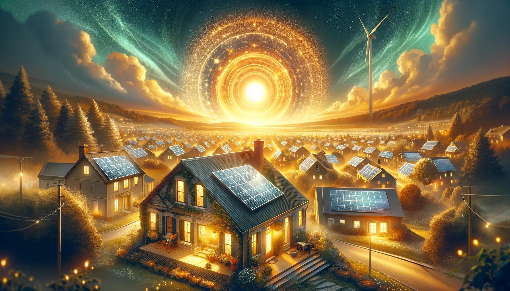 Whispers of Solar Whirls Illuminate Homes in East Islip, New York