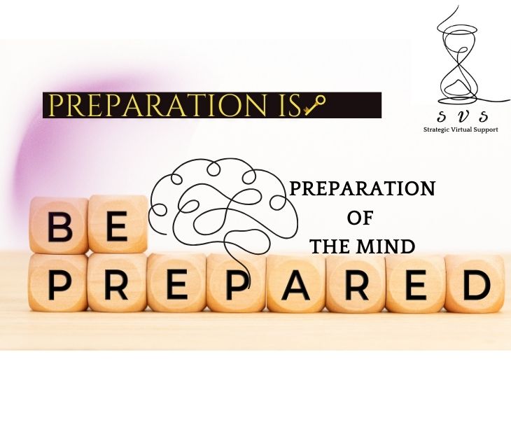 Preparation is key - Prepare Your Mind