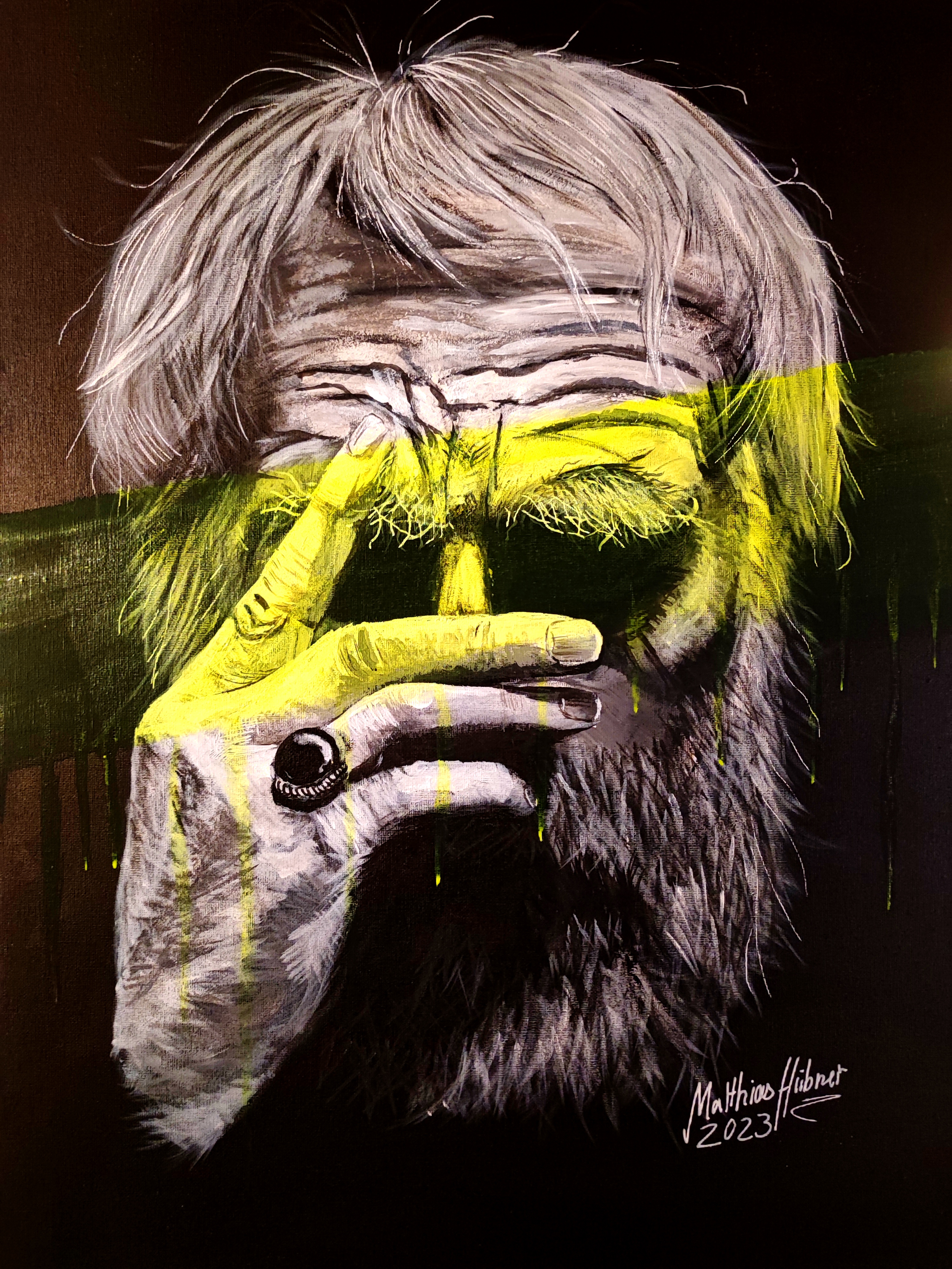 "Alter Mann" von Matthias Hübner, 2023 "Alter Mann" von Matthias Hübner, 2023