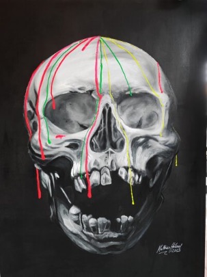 Neon Scull von Matthias Hübner Neon Scull von Matthias Hübner