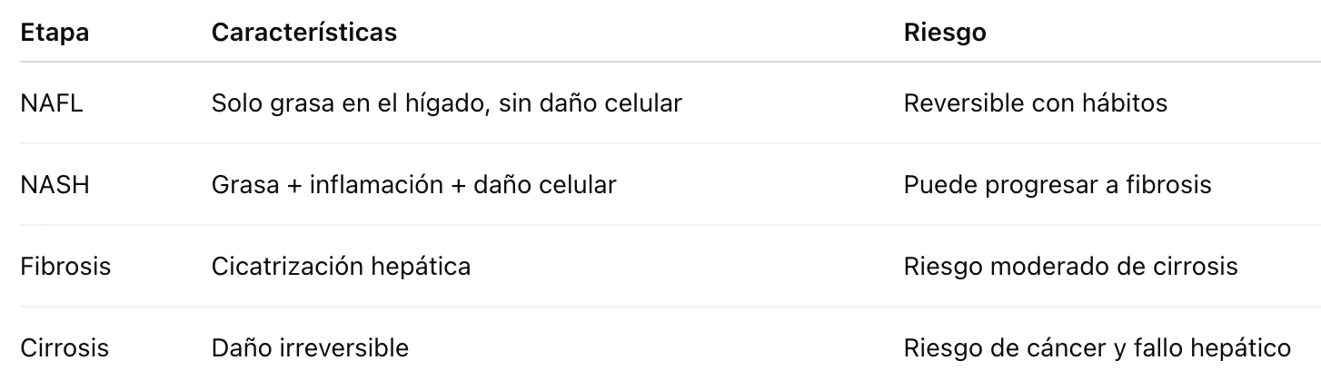 Evolución del hígado graso si no se trata Evolución del hígado graso si no se trata