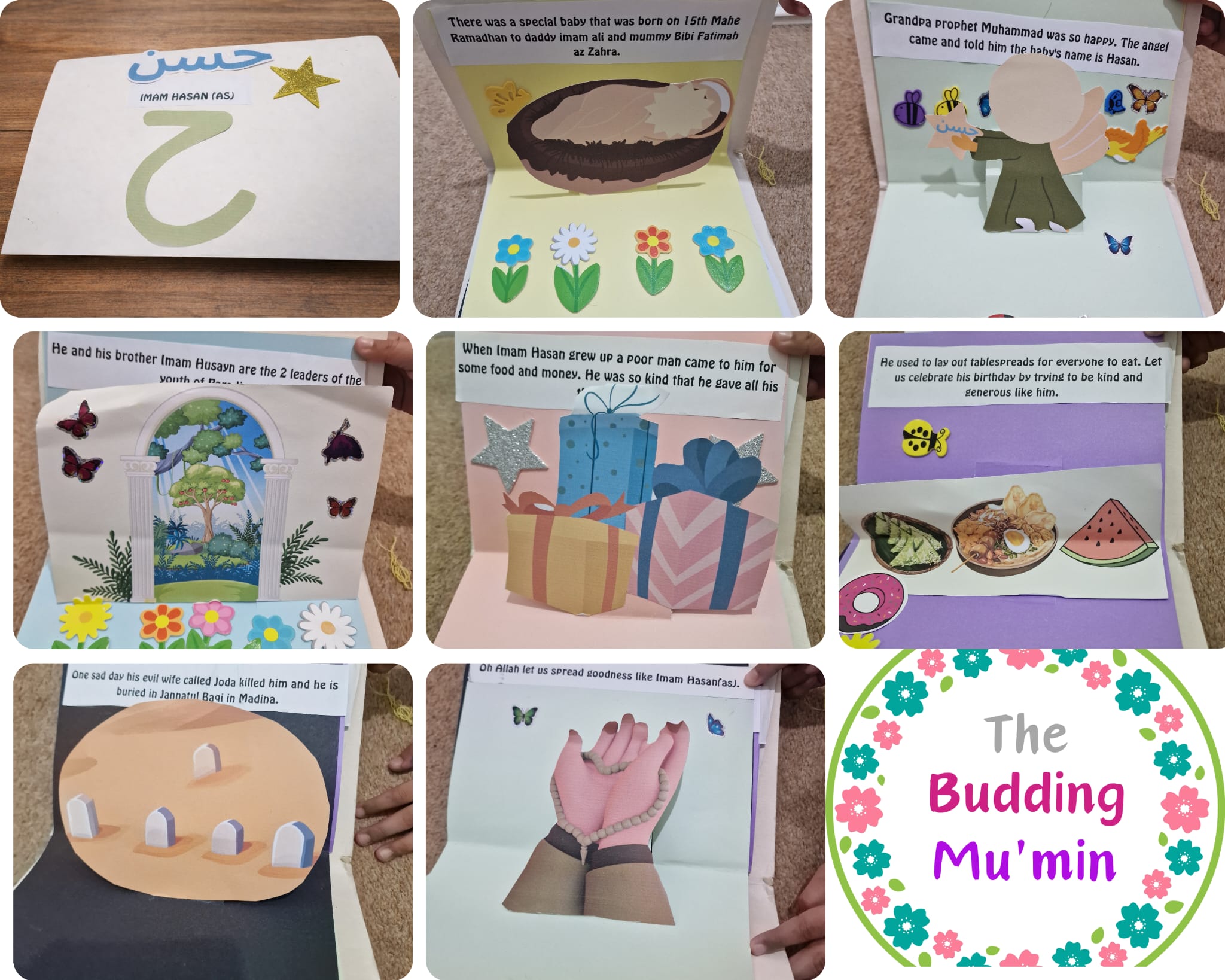 Imam Hasan Pop up book layout
