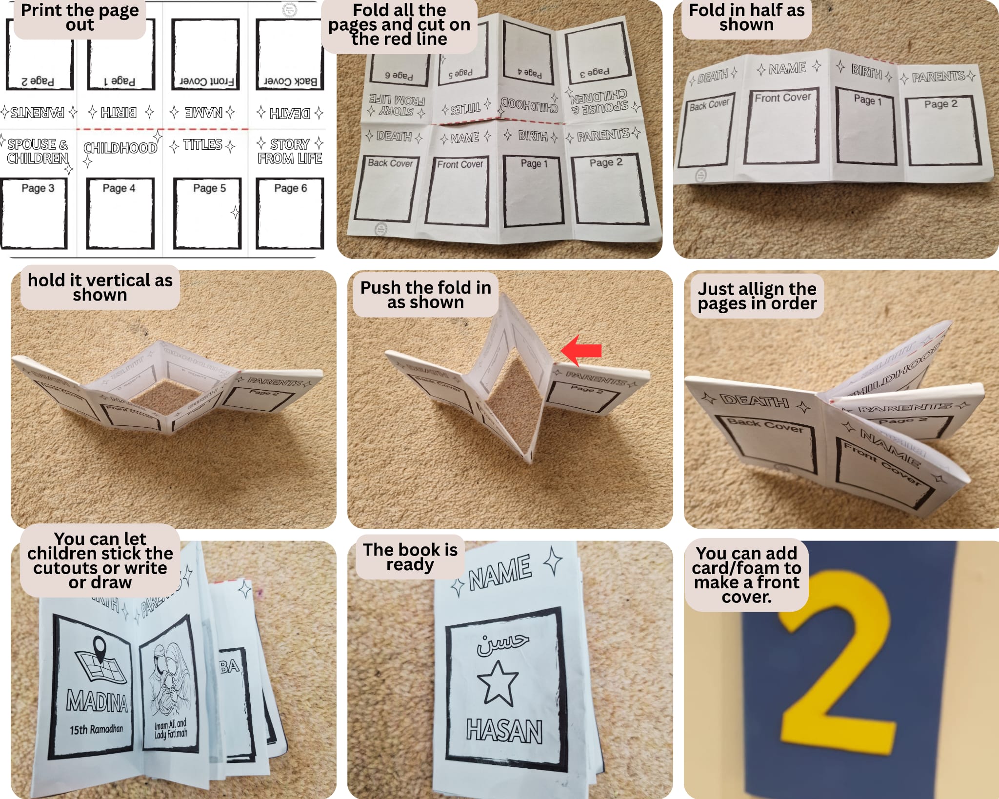 Mini Book Template