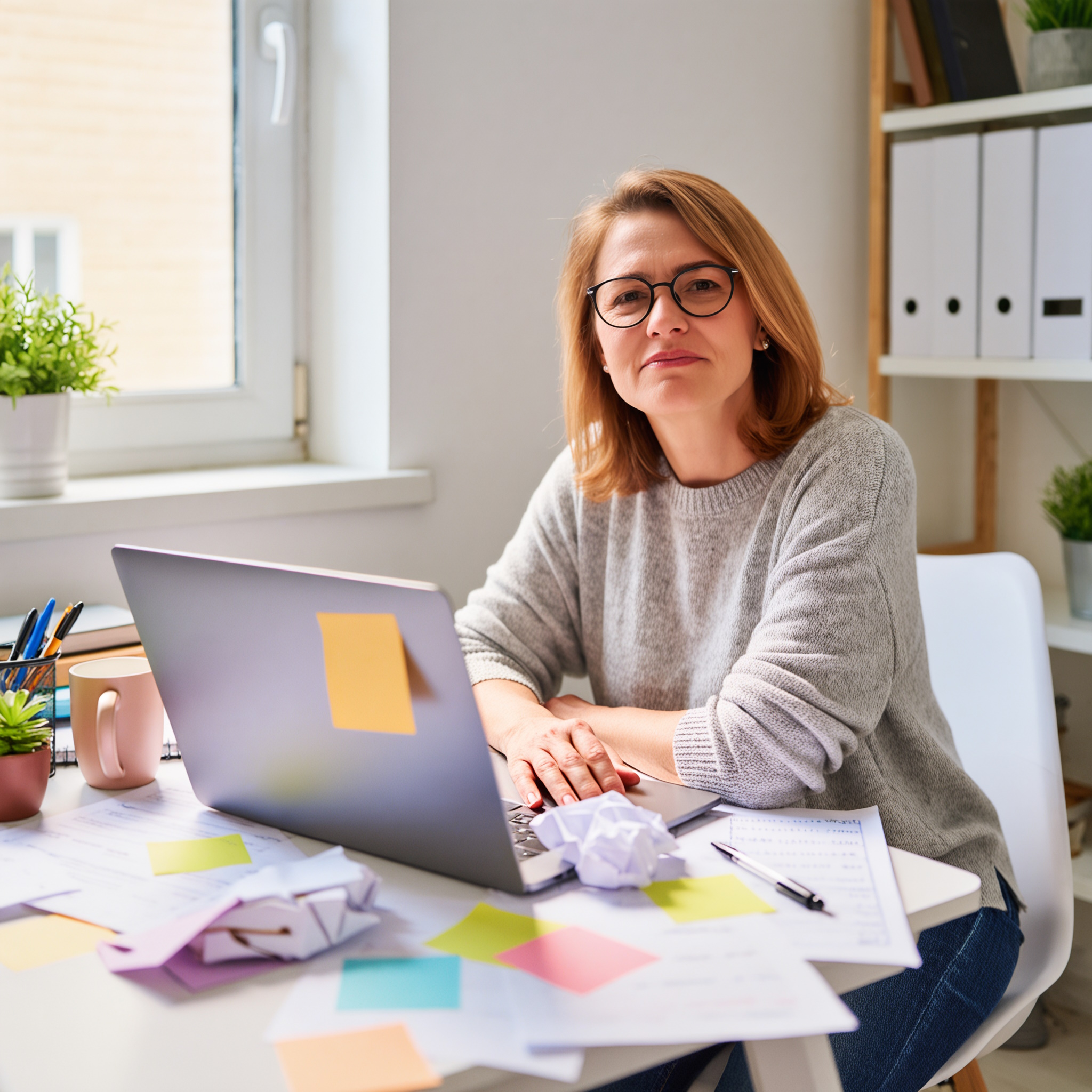 Simplify Your Tech woman planning at laptop
