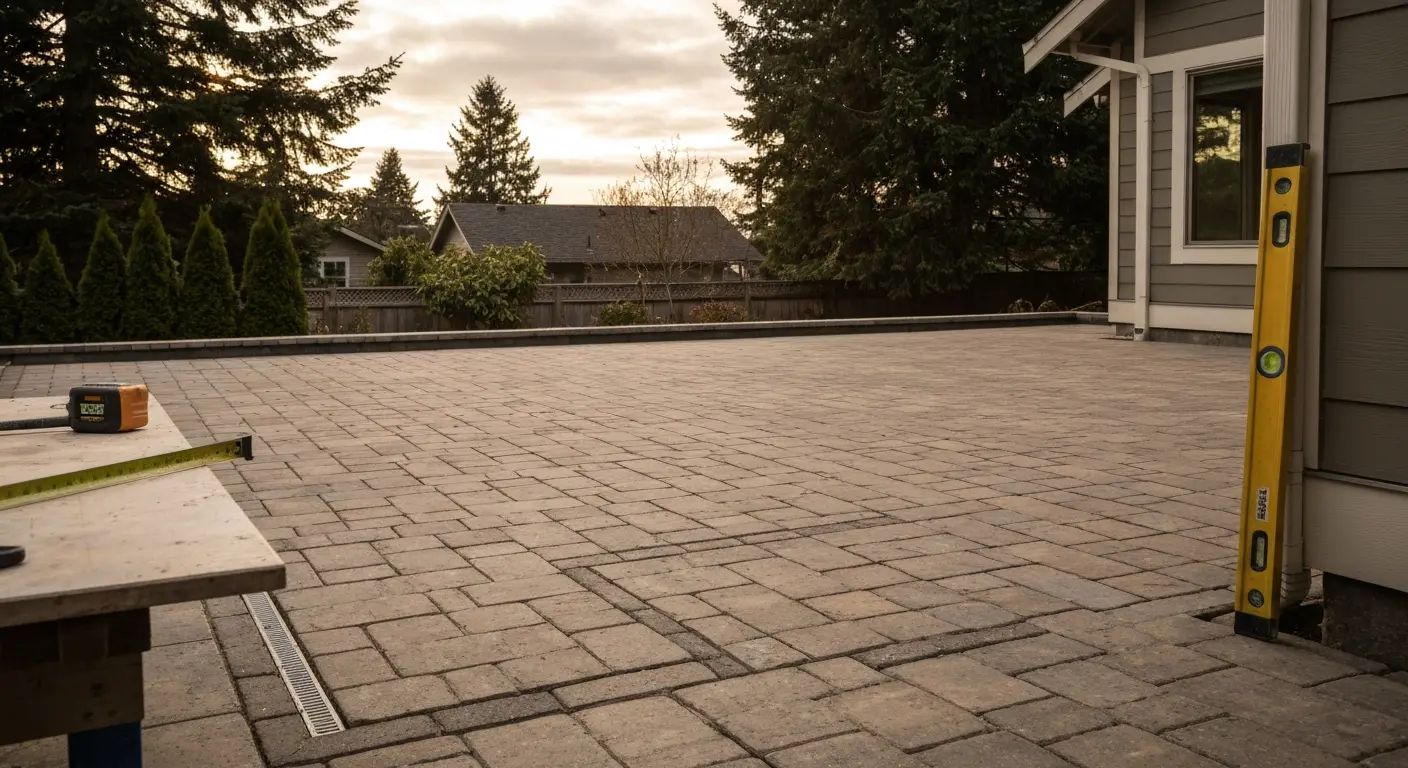 Patio installation in Bainbridge Island