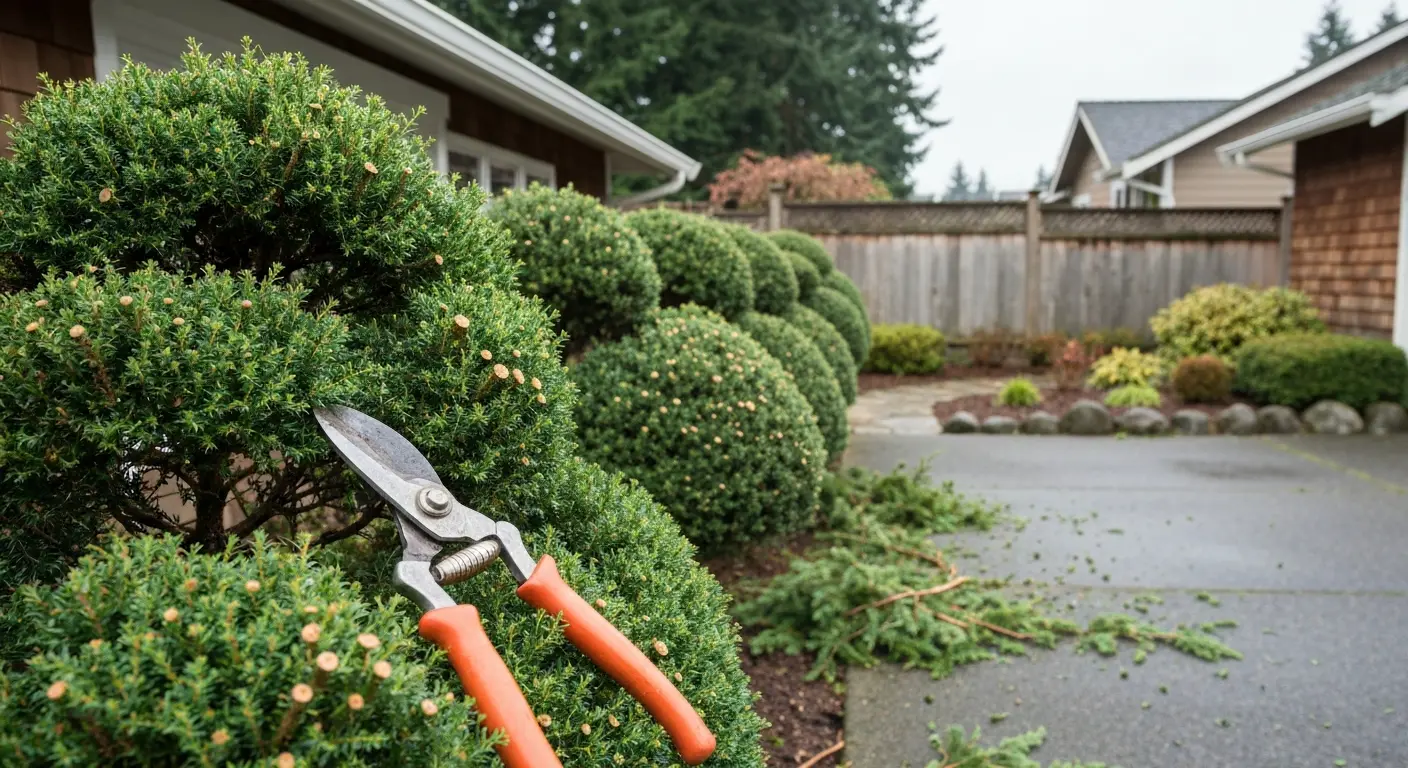 Tree trimming and shrub maintenance