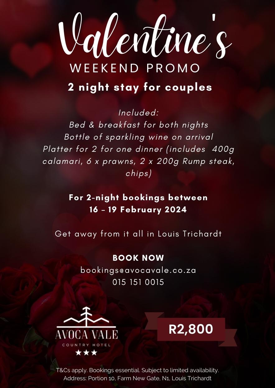 Valentines Accommodation Special Valentines Accommodation Special