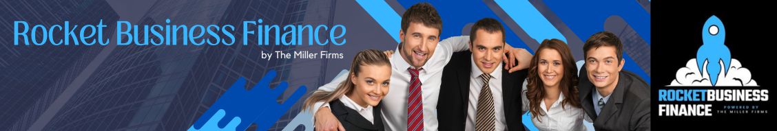 Rocket Business Finance Banner Ad with the Rocket Finance Team ready to serve your business today.