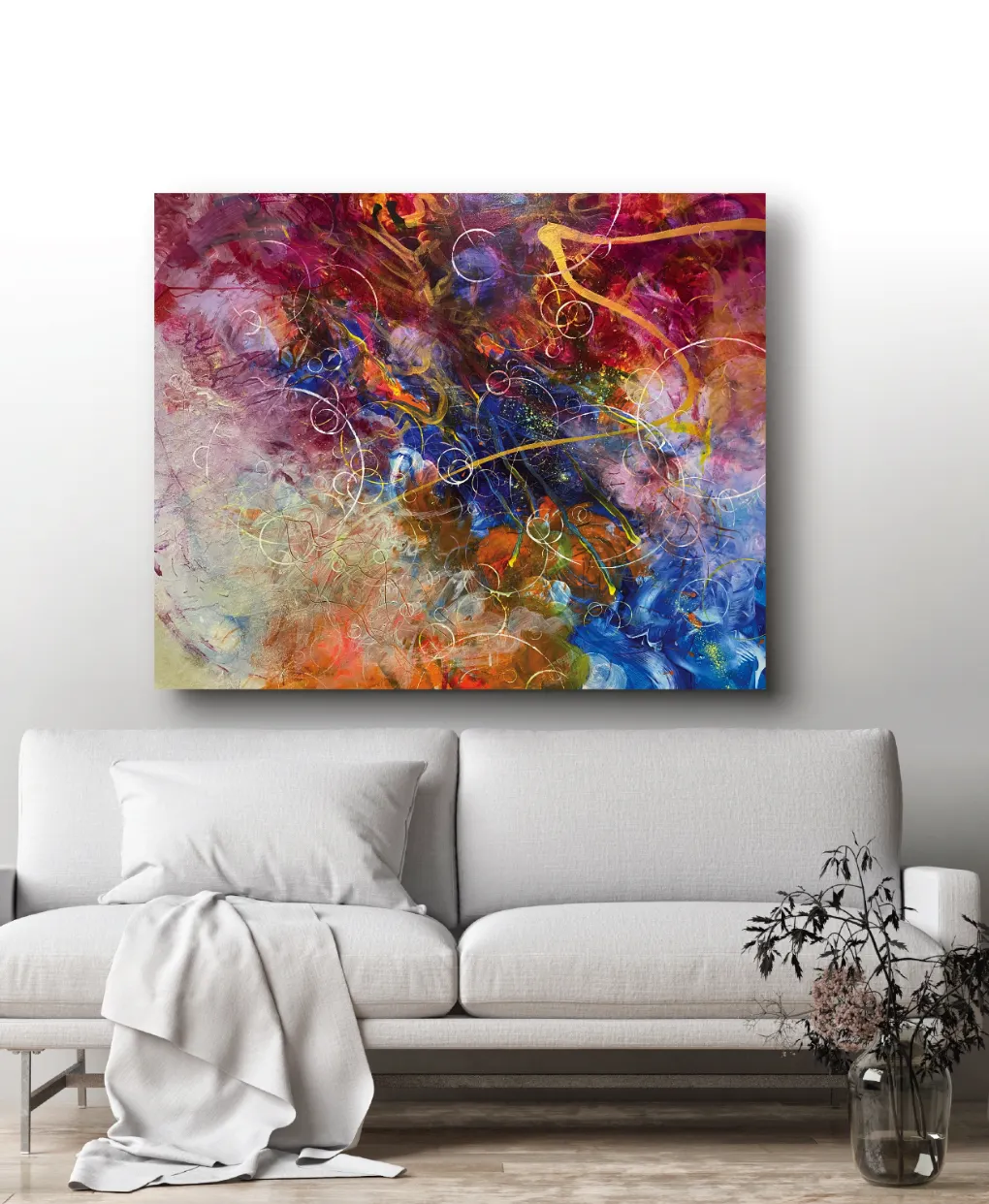 Custom painting for vibrational support Custom painting for vibrational support