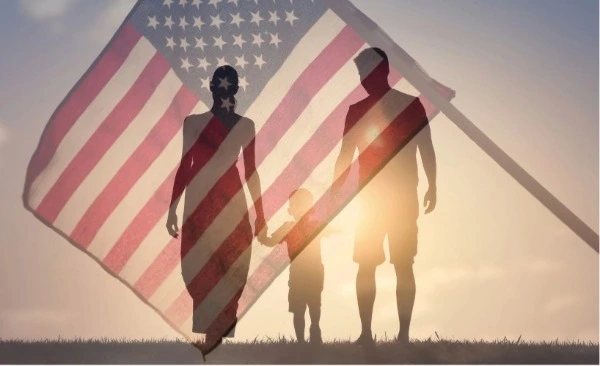 American flag representing VSG Solar values