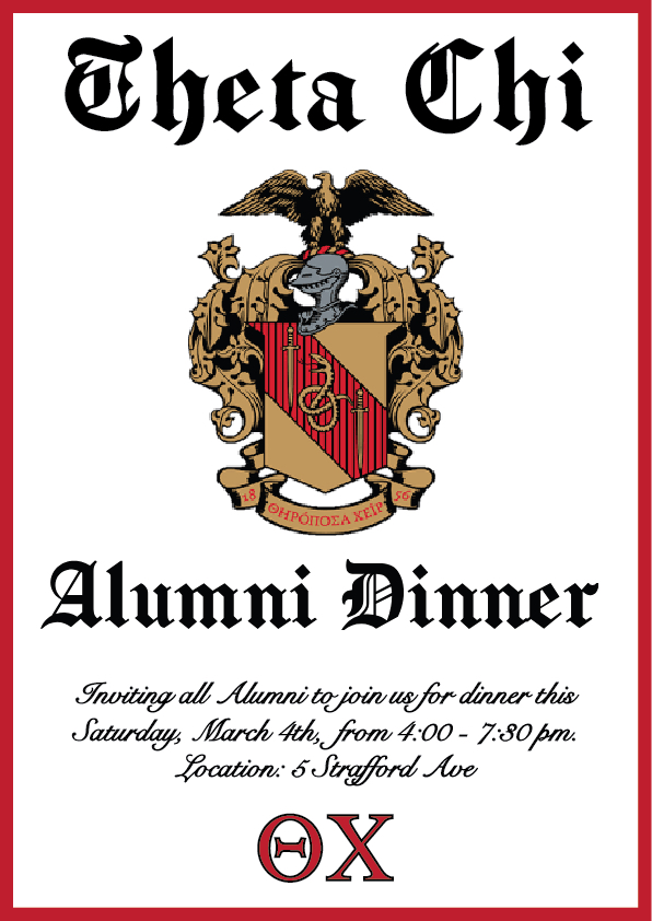 Catered Alumni Dinner
