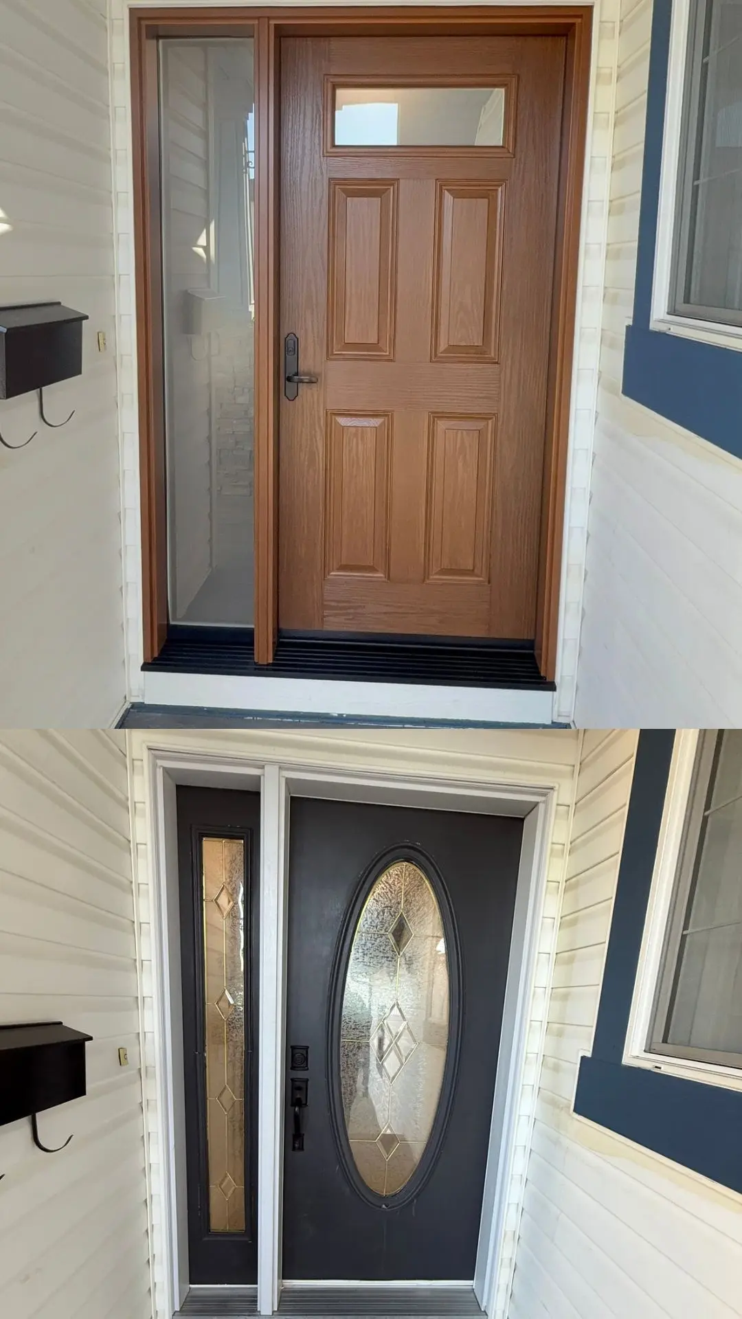 Door replacement before and after