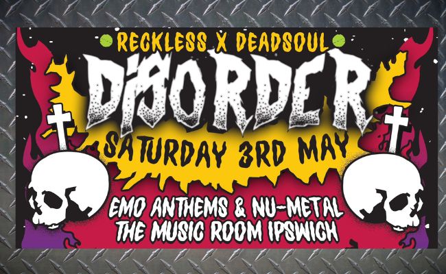 DISORDER RETURNS – Emo & Nu-Metal Night at The Music Room