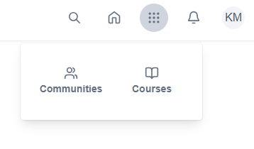 Image of Grid button to click to find courses