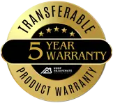 Transferable 5-Year Warranty