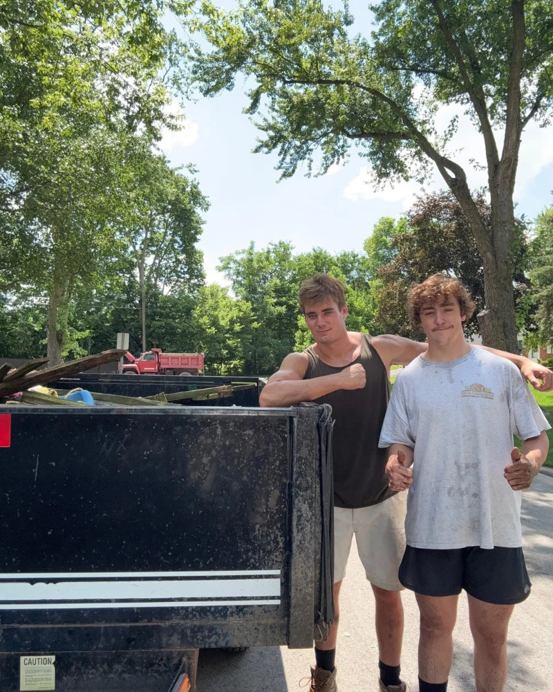 Power House Junk Removal crew and truck in Toledo, OH