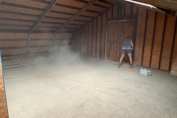After quick and efficient removal, unit is cleared.