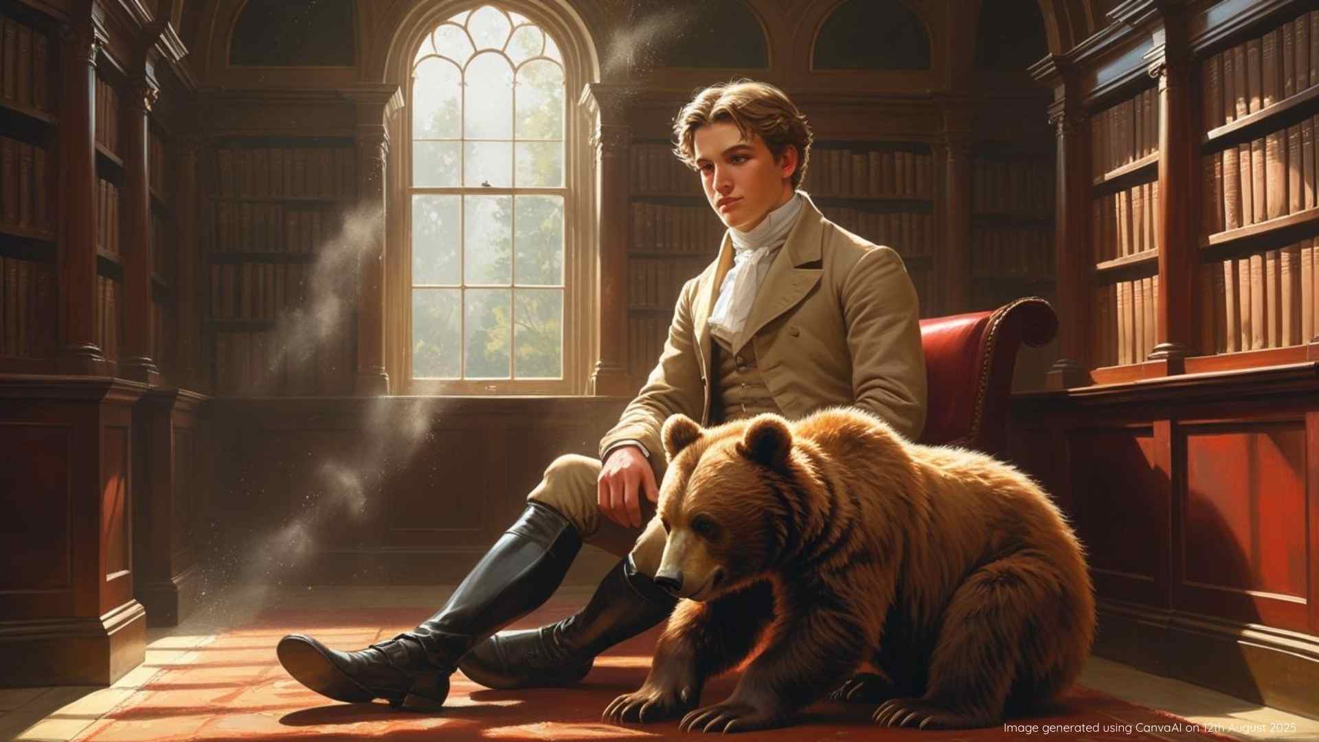 Lord Byron and his bear