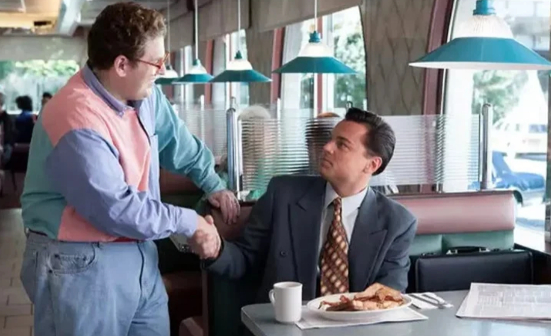 Jonah Hill and Leo Meme Wolf of Wall Street