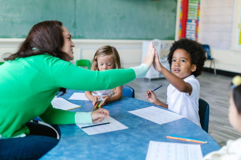 teacher teaching the Children teacher teaching the Children