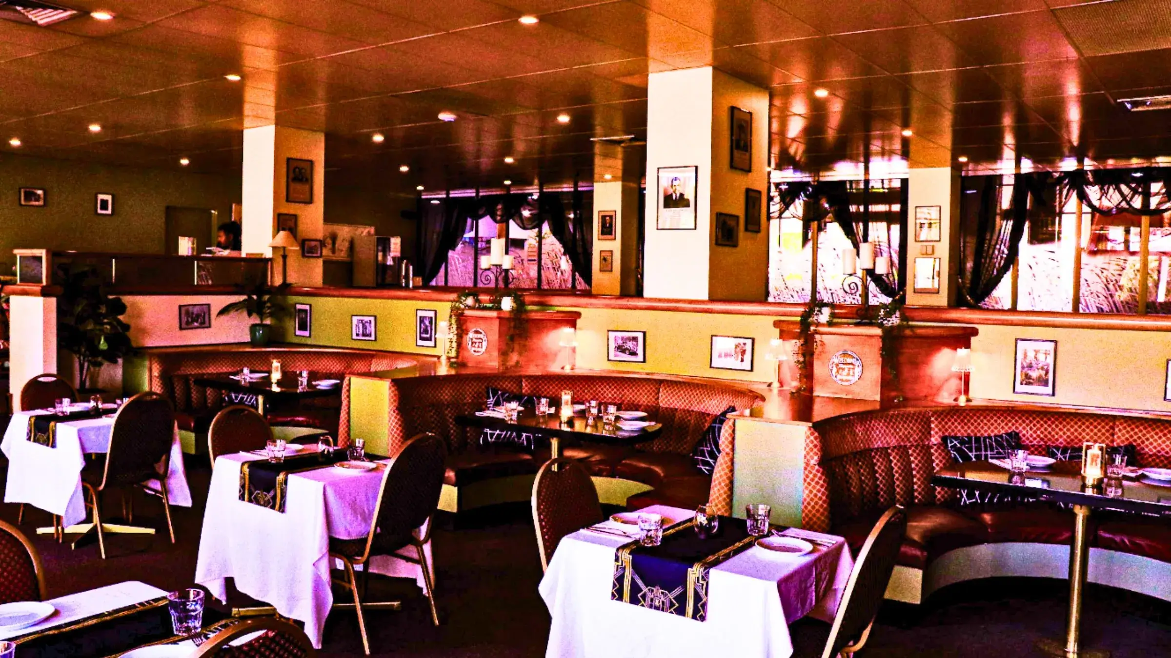 Elegant main dining hall of Rewind Dine