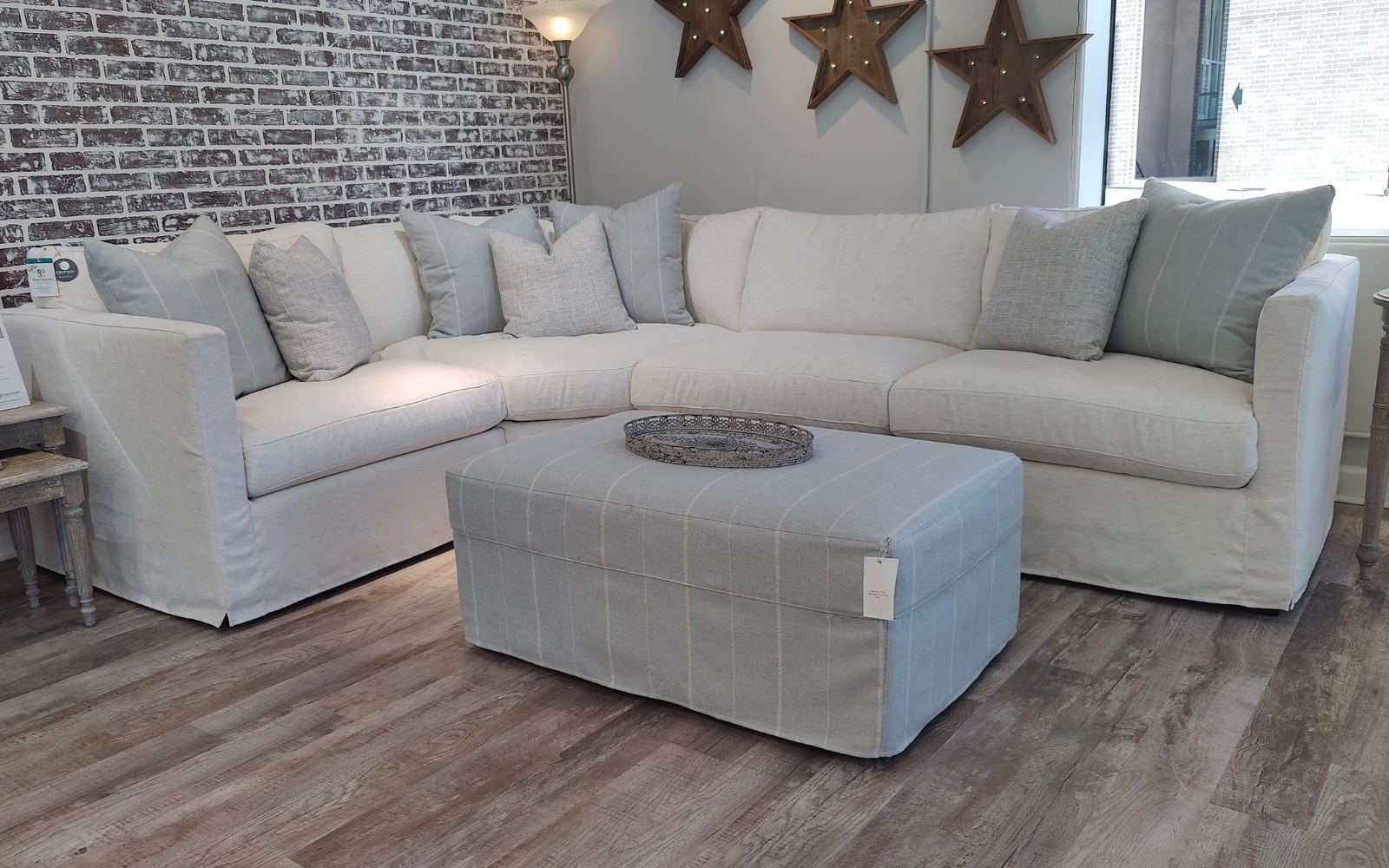 Macy Slipcovered Sectional Couch