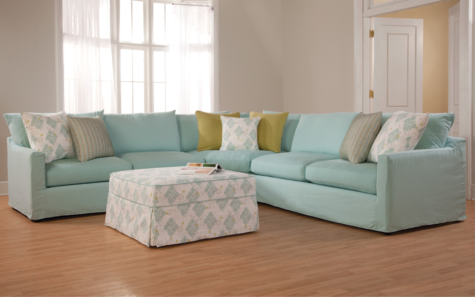 Macy Slipcovered Sectional Sofa