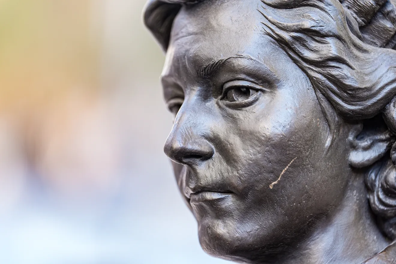 Clara Luper Memorial Damage