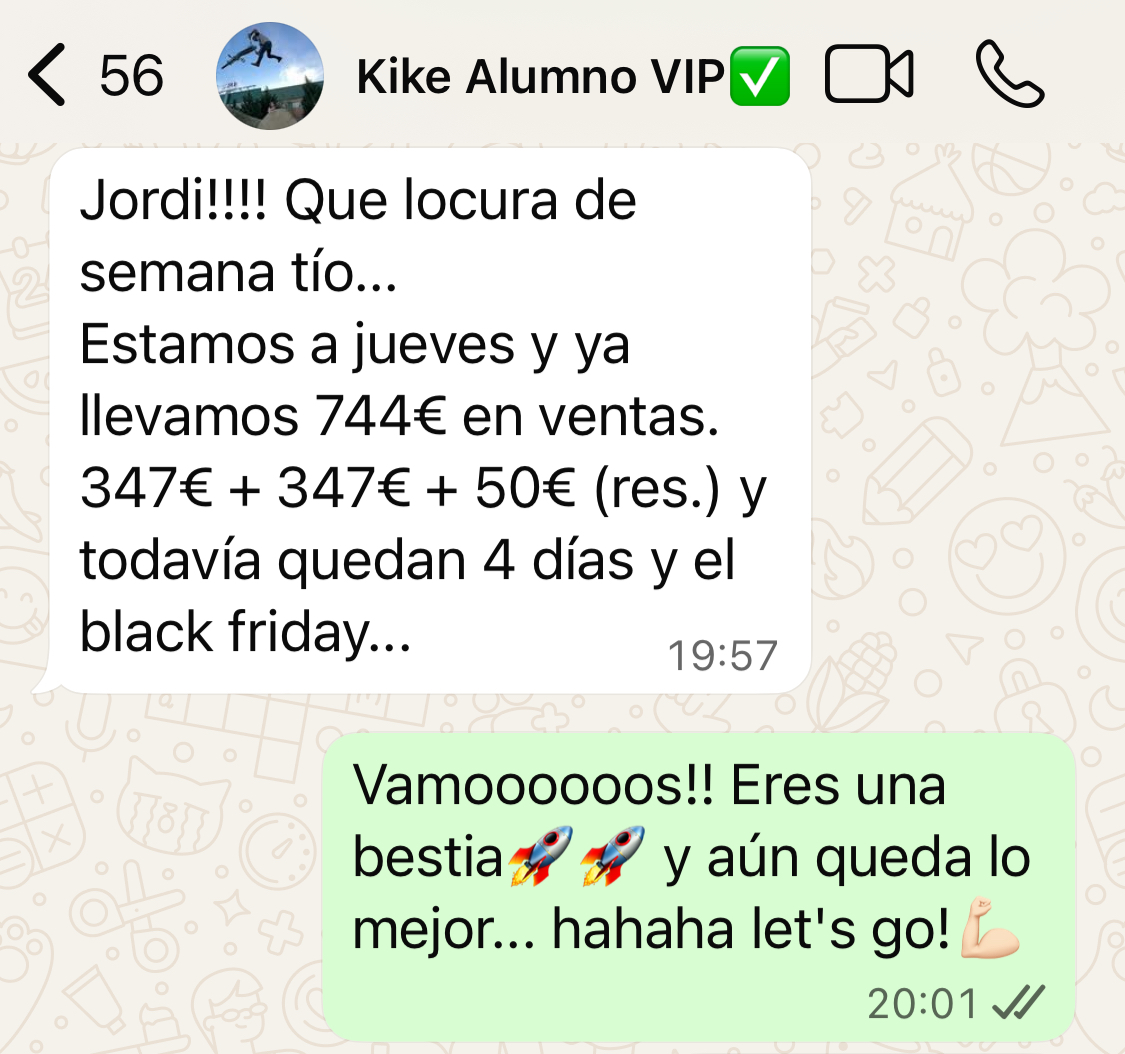 Testimonio de @kike_mulet