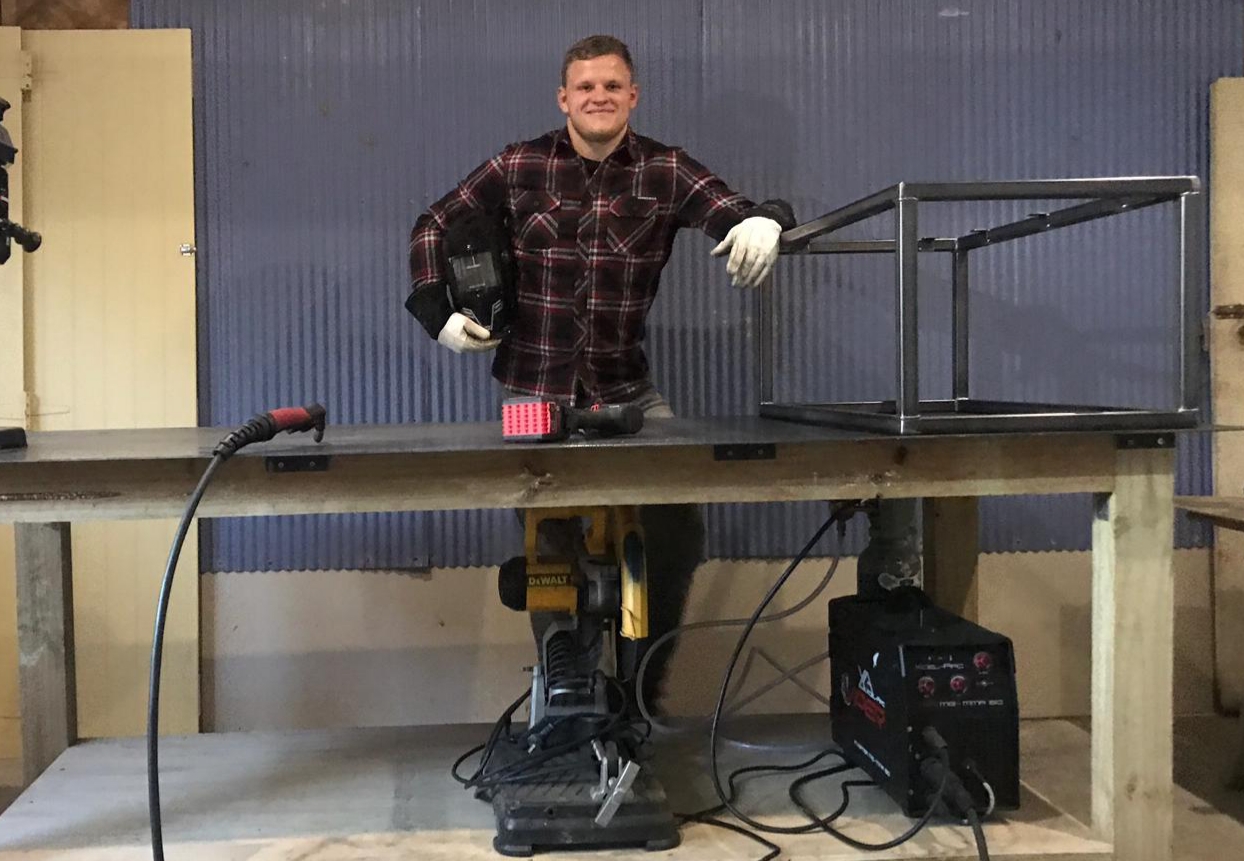 Dan with new tools