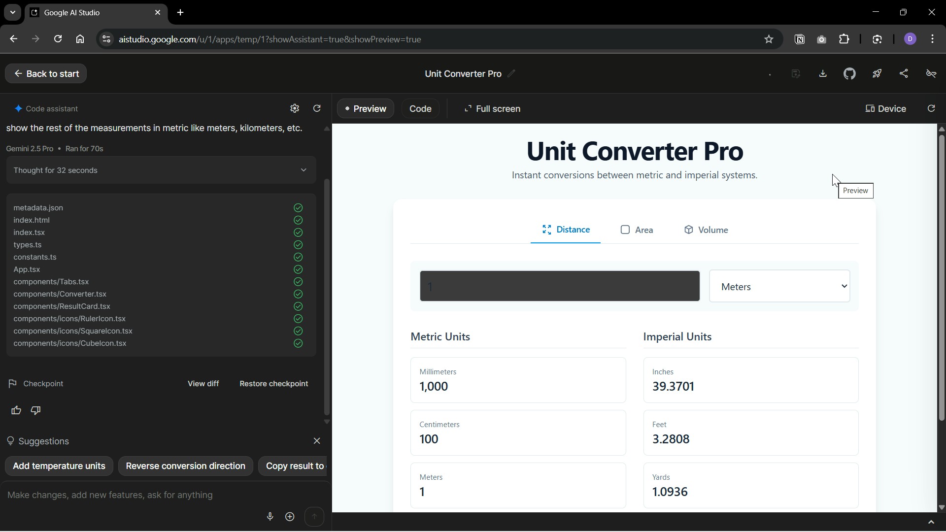 Unit converter prompt 1