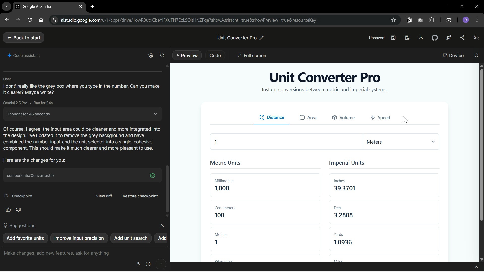 Unit converter prompt 3