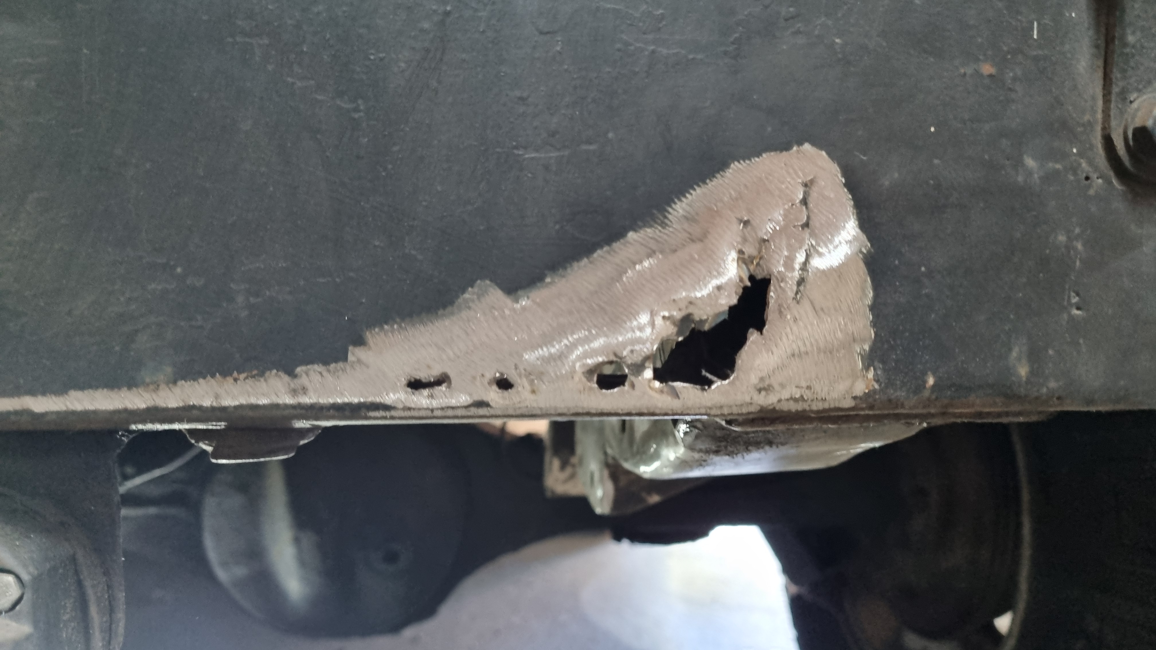 Defender hole in bumper