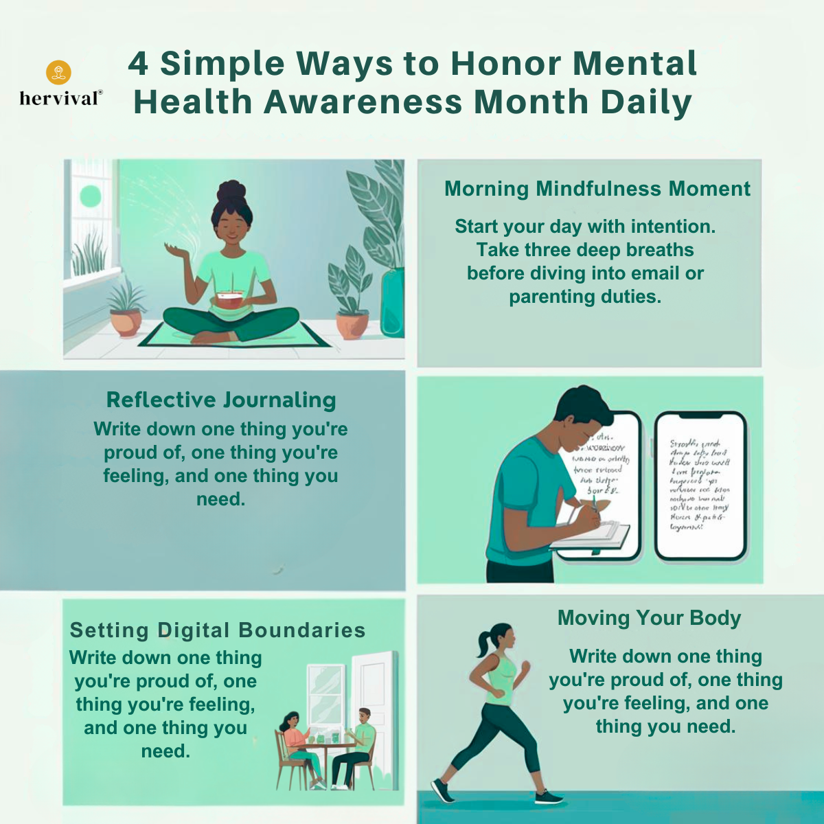 4 Simple Ways to Honor Mental Health Awareness Month Daily 4 Simple Ways to Honor Mental Health Awareness Month Daily