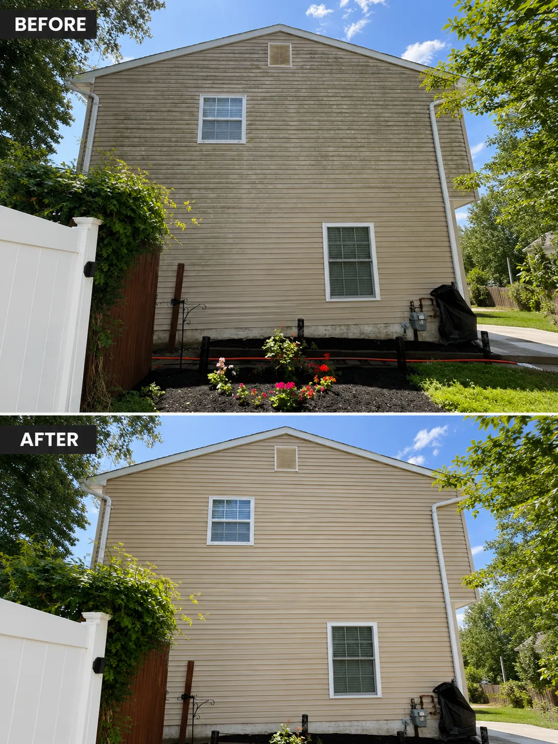 Exterior cleaning results in Rumson NJ