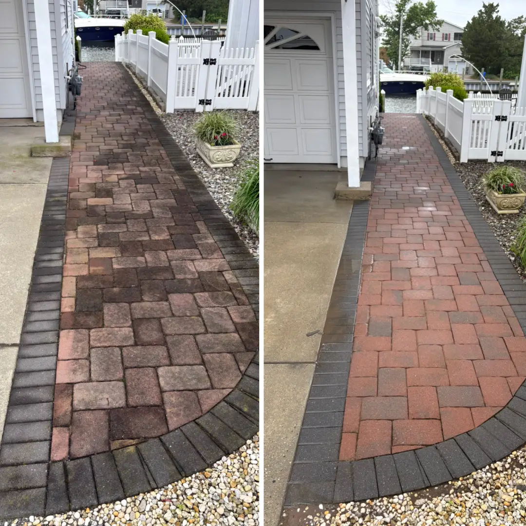Stone cleaning result