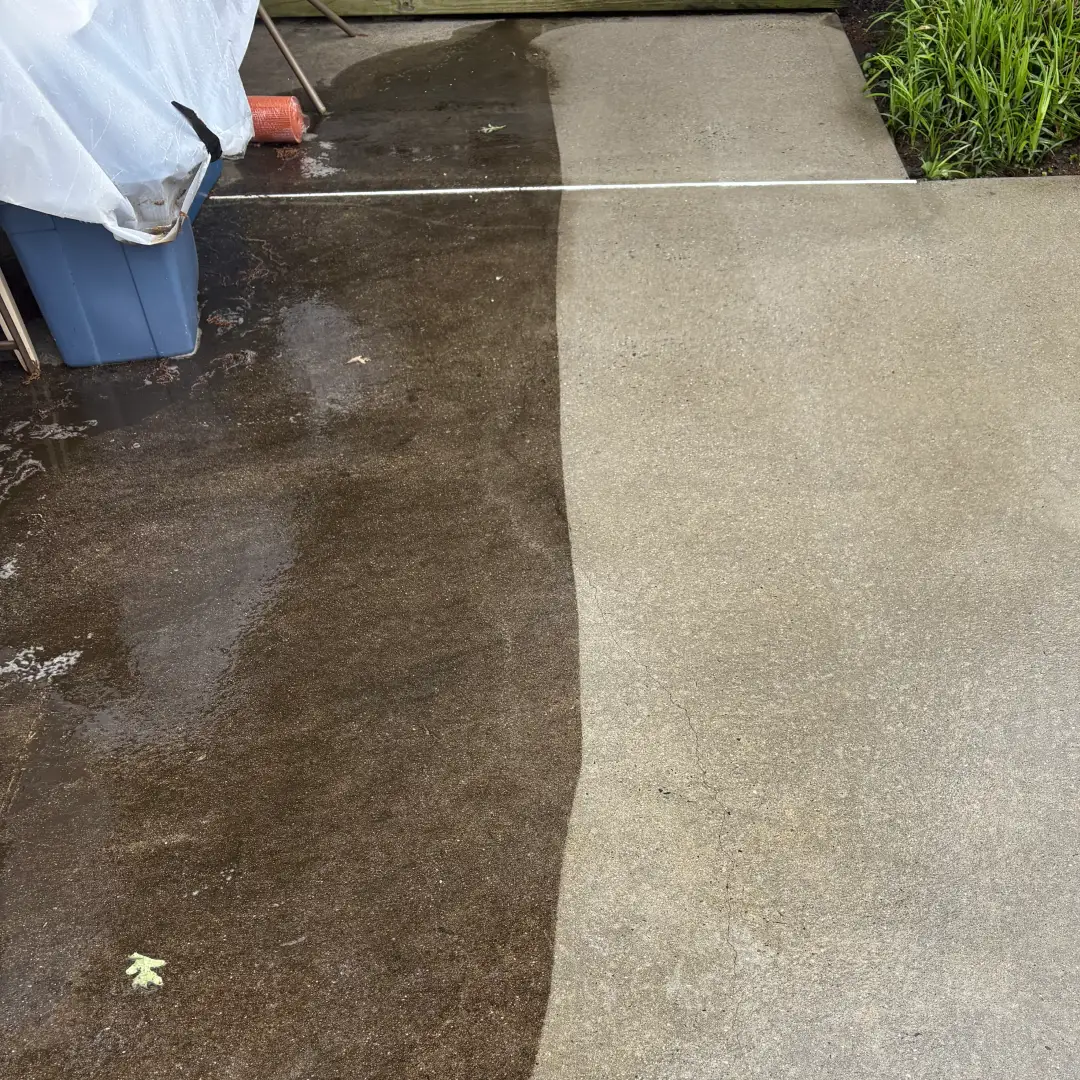 Concrete cleaning results in Burlington County NJ