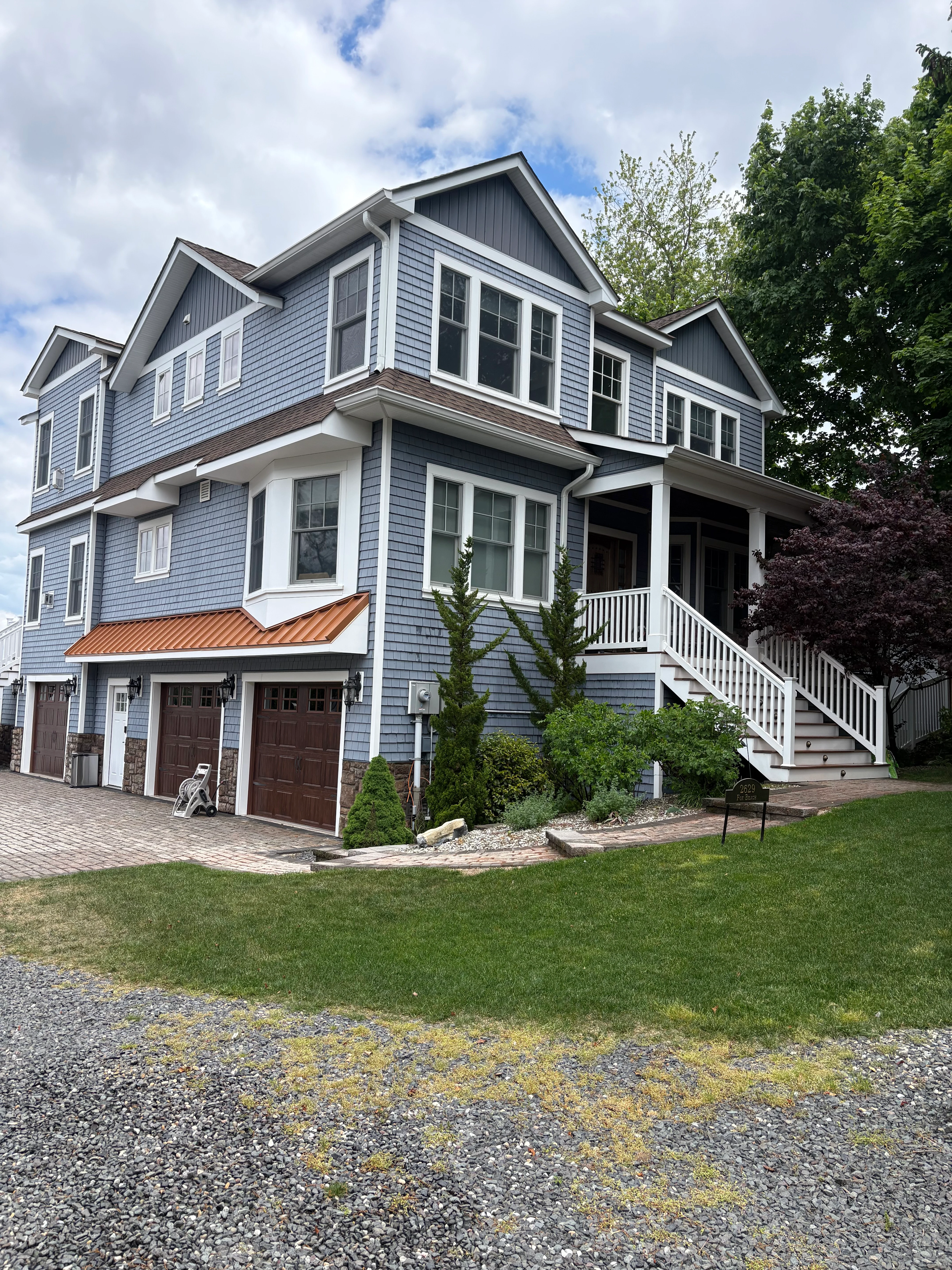 House washing project 1 in New Jersey