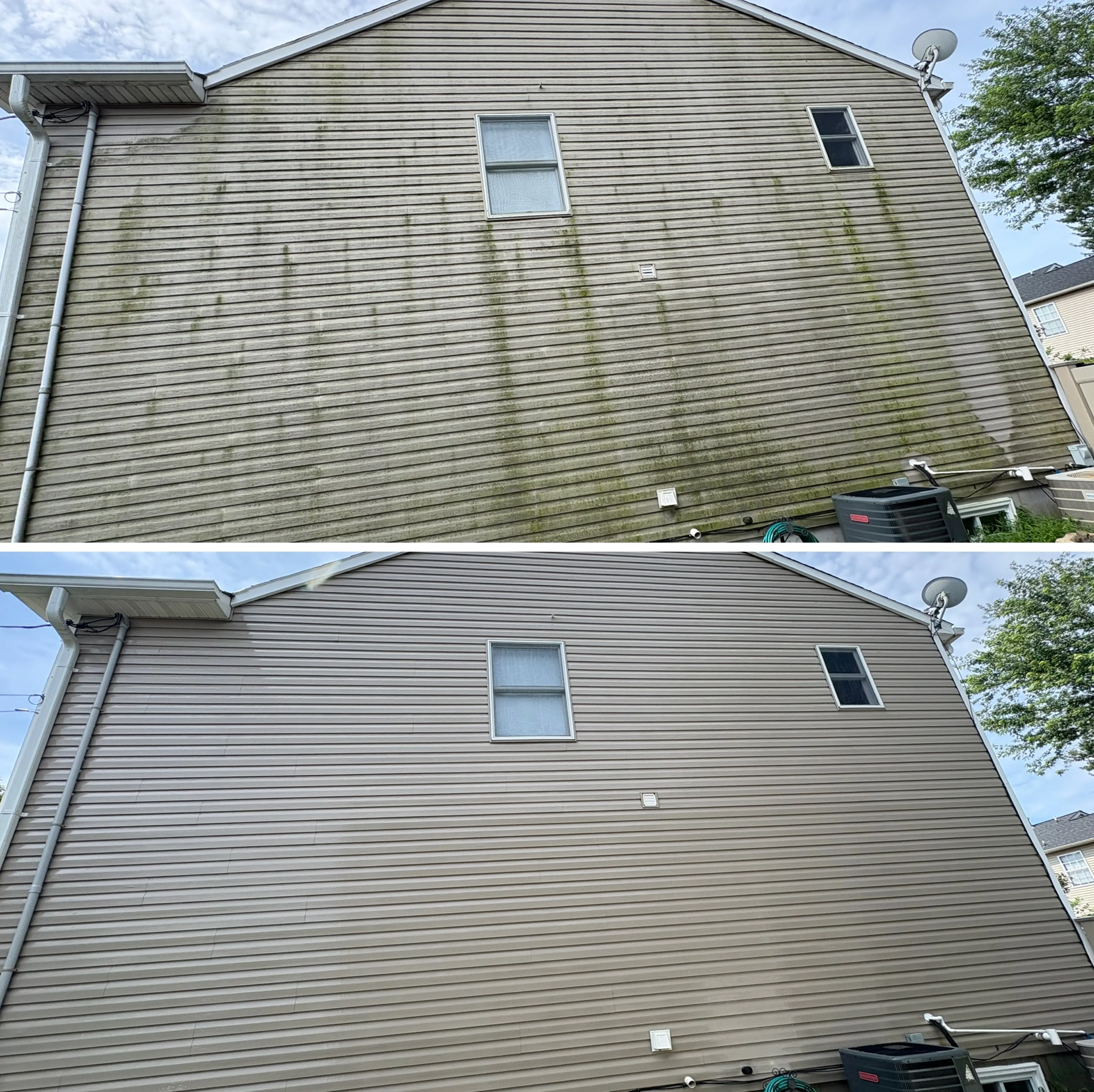 House washing project 3 in New Jersey