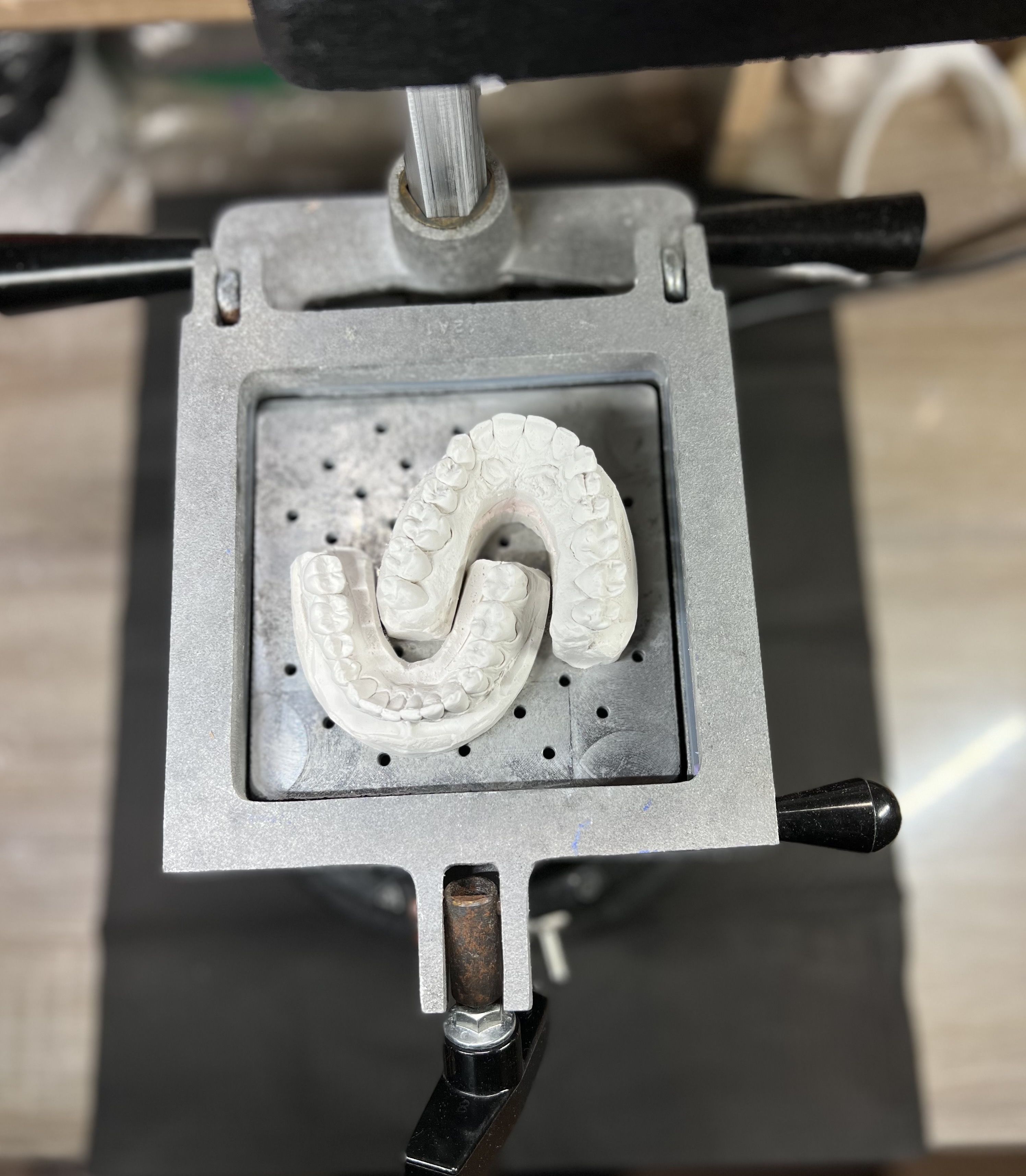 Two models on vacuum former view