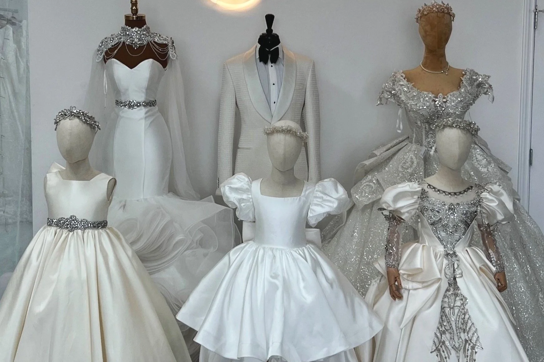 Wedding dresses designed by Estelle Bridal