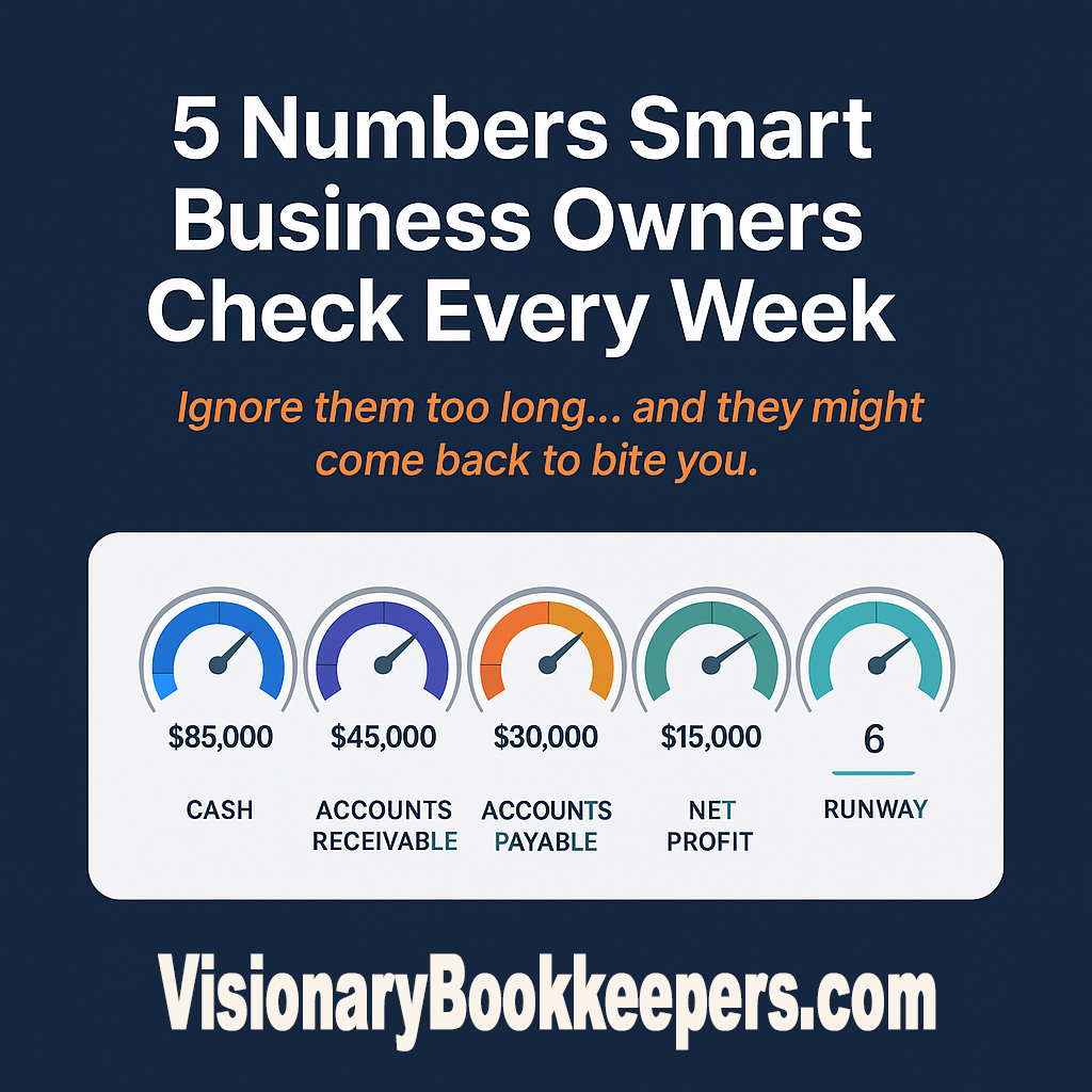 Discover the 5 key financial numbers every smart business owner should review weekly to make better decisions, protect cash flow, and scale with confidence.