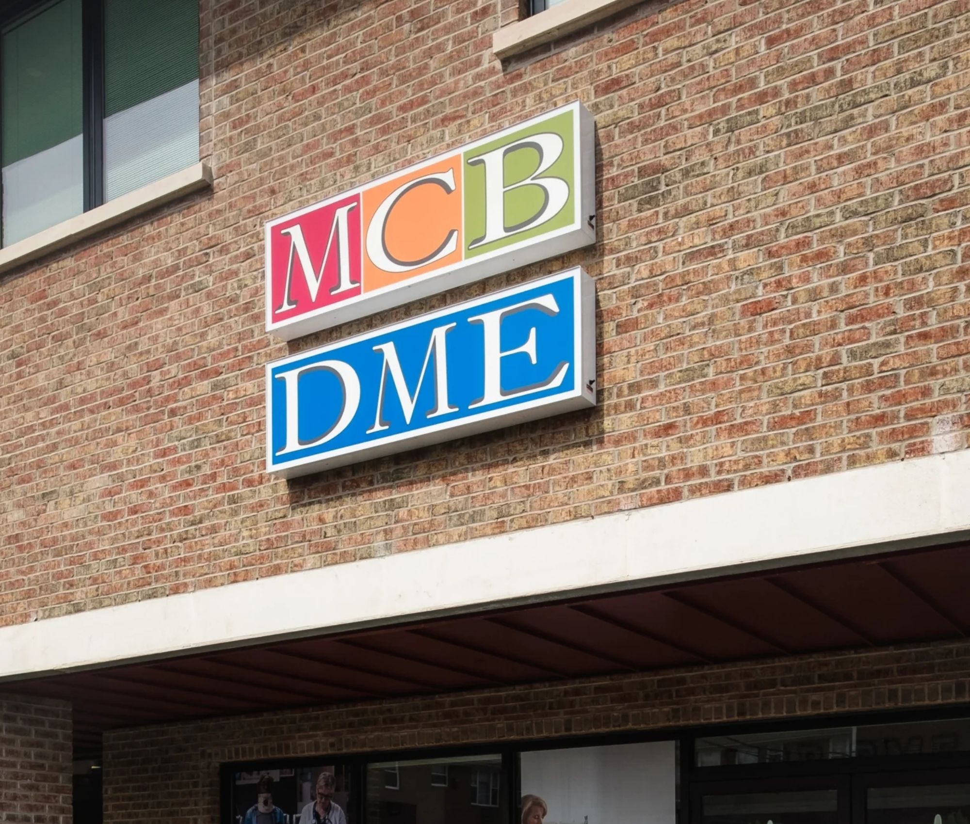 front signage on the MCB DME office building in Hawthorne nj