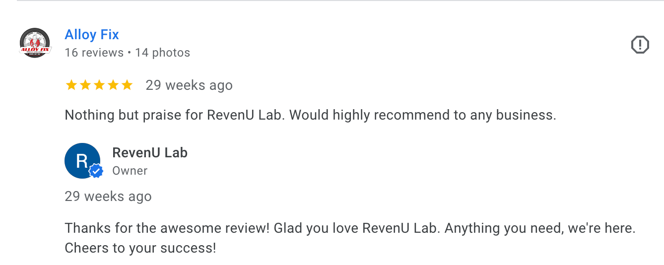 revenu lab google review