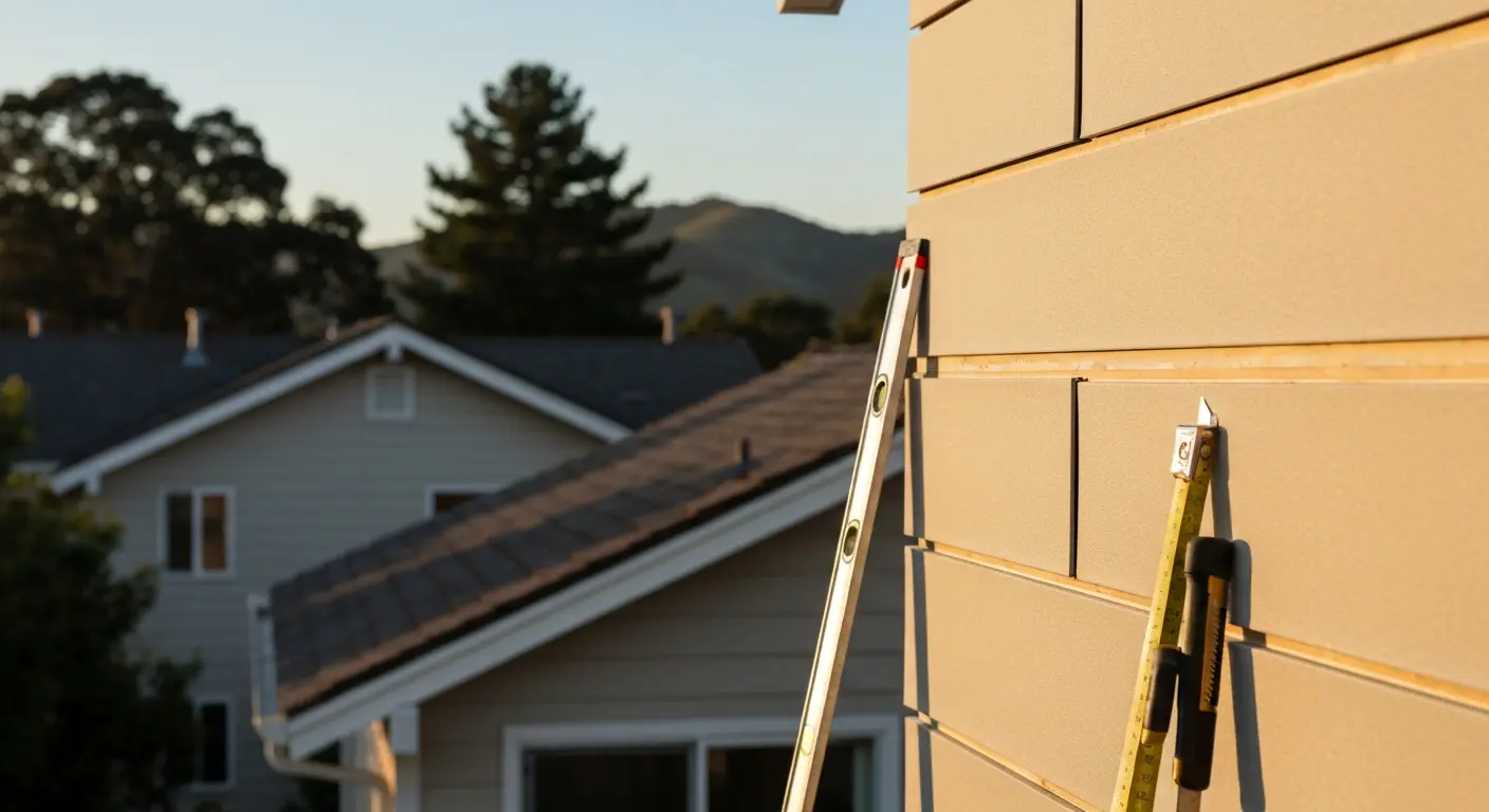 Siding installation project