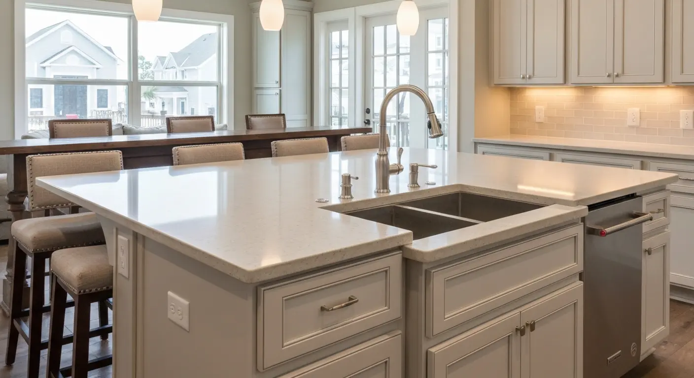 Kitchen island with seating