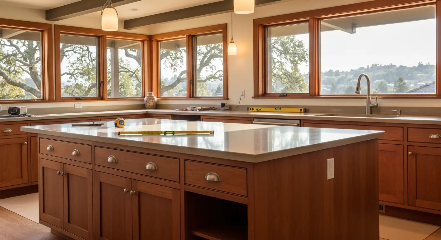 Kitchen island design and installation