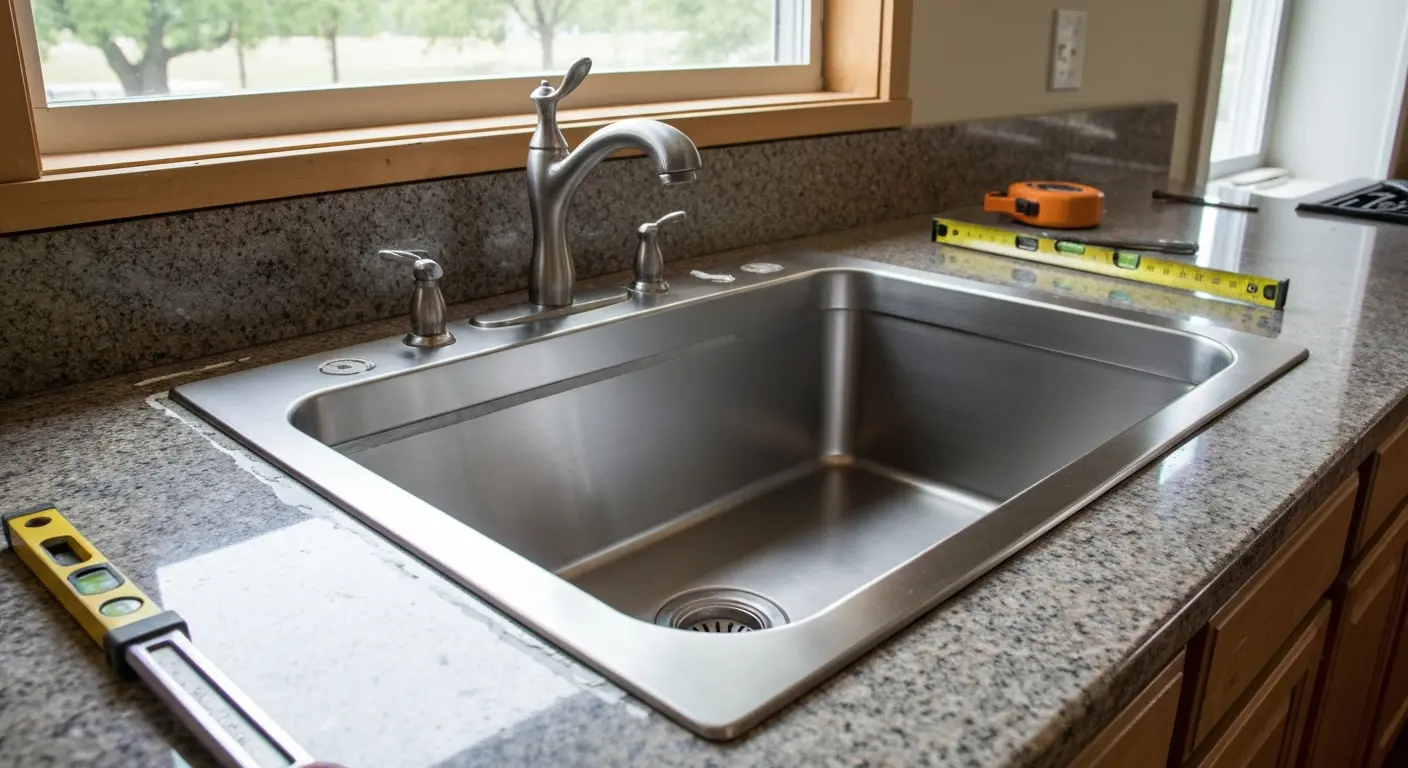 Kitchen sink installation