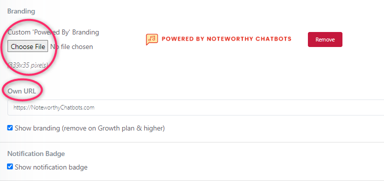 Replace the Powered By Branding Image and URL Replace the Powered By Branding Image and URL