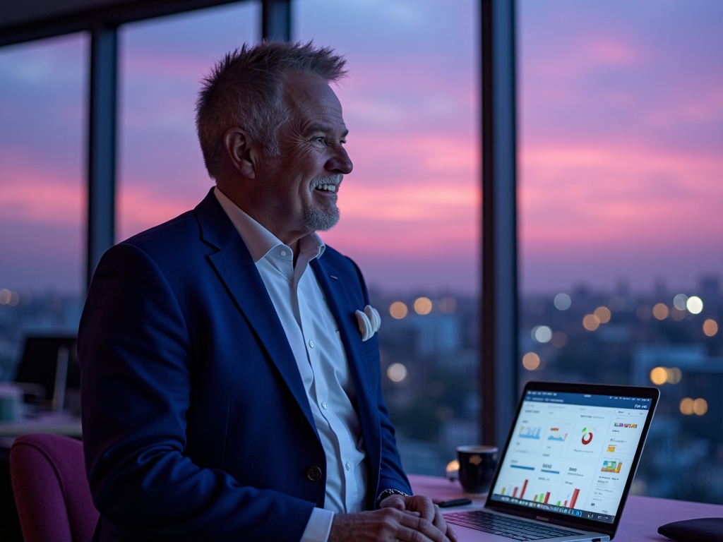 Business owner realizing opportunity in AI for contractors